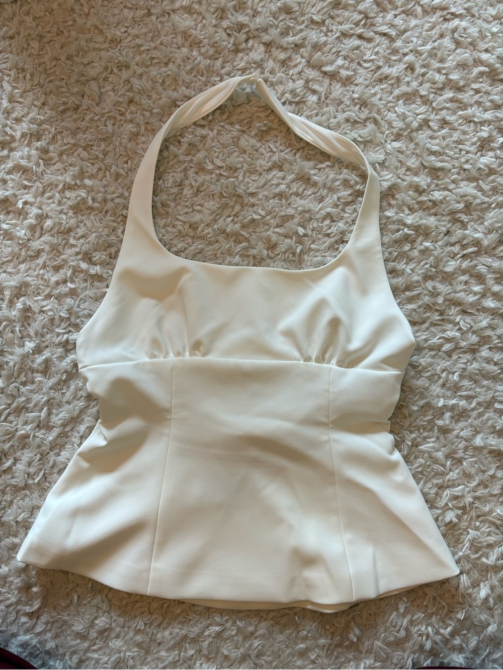 Zara Cream Halter Top